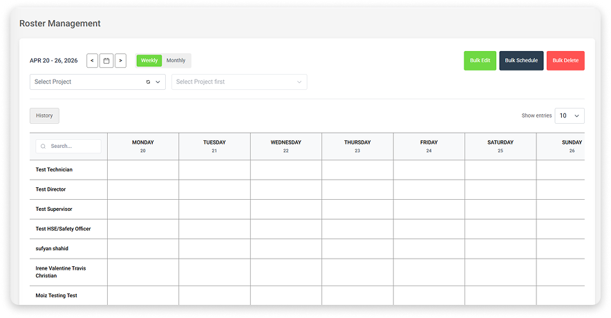 Roster module