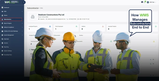 How WMS Manages Subcontractors End to End